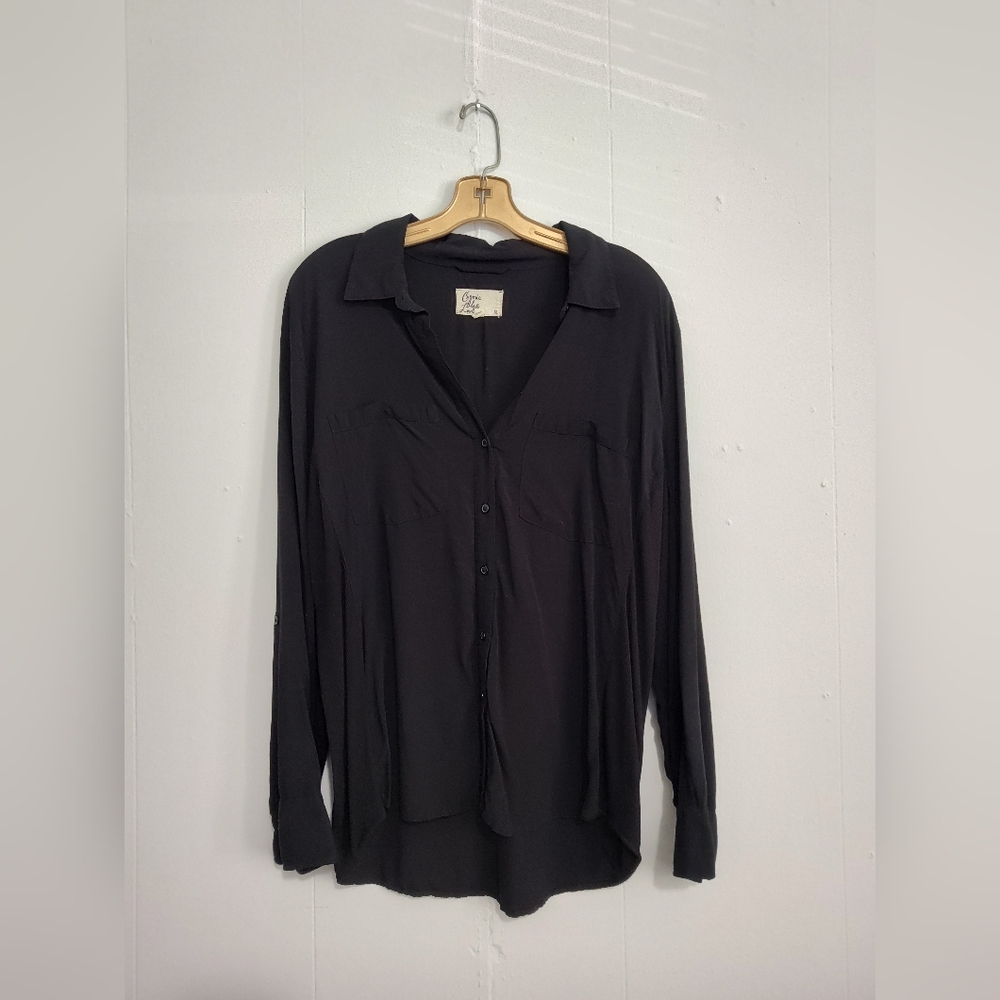 Black button up